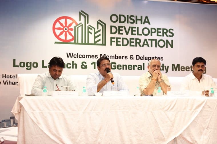 Office Bearers addressing members and the press